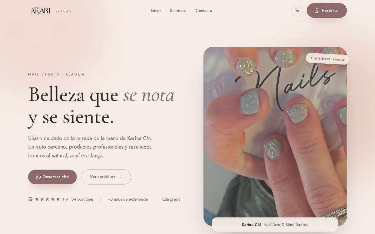 Grup Akari — vista del sitio